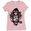 monkey brain out Ladies Fitted T-Shirt
