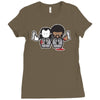 pulp fiction cartoon ideal birthday present or gift Ladies Fitted T-Shirt