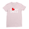 I Love My Uncle Ladies Fitted T-Shirt