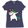 DABBİNG LEPRECHAUN UNİCORN Ladies Fitted T-Shirt