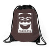 mr. robot tv series banksy fsociety Drawstring Bags