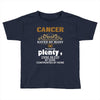 CancerHated By Many Wanted By Plenty Disliked By Some Confronted By No Toddler T-shirt
