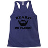 mens beard Racerback Tank