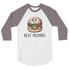 Burger and Fries Best Friends 3/4 Sleeve Shirt