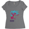 breaking bear Women's Triblend Scoop T-shirt