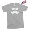 hipster glasses and moustache Exclusive T-shirt