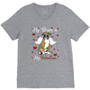my boxer is my valentine1 V-Neck Tee