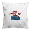 camp crystal lake Throw Pillow