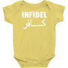 infidel t shirt  english retro cool Baby Bodysuit