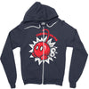 cherry bomb Zipper Hoodie