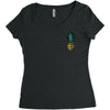 Pineapple Bomb Pocket Women's Triblend Scoop T-shirt