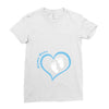 Custom baby boy name maternity design Ladies Fitted T-Shirt