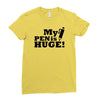 huge pen Ladies Fitted T-Shirt
