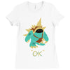ok Ladies Fitted T-Shirt