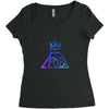 f o b Women's Triblend Scoop T-shirt