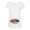 May Peeking Out Baby Boy Maternity Scoop Neck T-shirt
