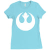 rebel alliance sticker vinyl decal star wars   car window wall decor Ladies Fitted T-Shirt