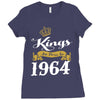 kings are born in 1964 Ladies Fitted T-Shirt