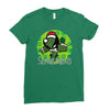 santa claws Ladies Fitted T-Shirt