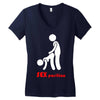 sex 4 kamasutra humor simpatica divertente sesso mitiche Women's V-Neck T-Shirt
