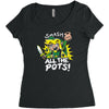 smash all the pots clearance Women's Triblend Scoop T-shirt