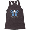 argentina 78 world cup 1978 retro football Racerback Tank