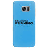 i'd rather be running funny cool run runner marathon sport athlete shi Samsung Galaxy S7 Edge