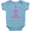 keep calm and drink champagne Baby Bodysuit