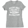 rescue dogs are my life dog rescue Ladies Fitted T-Shirt