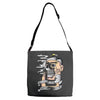 you burn yourself Adjustable Strap Totes