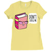 no judging! Ladies Fitted T-Shirt