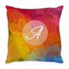 letter a  initial Throw Pillow