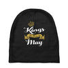 kings are born in may Baby Beanies