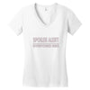 spoiler alert everyone dies Women's V-Neck T-Shirt