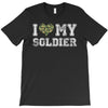 i love my soldier regular camouflage T-Shirt