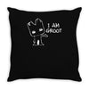 i am groot' guardians of the galaxy movie funny baby groot Throw Pillow