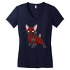 chihuahuapool Women's V-Neck T-Shirt