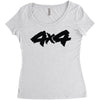 4x4 Women's Triblend Scoop T-shirt