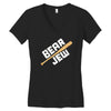 bear jew Women's V-Neck T-Shirt