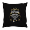 i am a sagittarius Throw Pillow