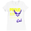 proud air force dad Ladies Fitted T-Shirt