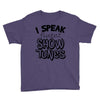 I Speak Fluent Show Tunes Youth Tee
