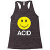 acid house smiley face 90's rave club hardcore party Racerback Tank