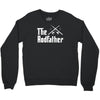 the rodfather   mens funny fishing Crewneck Sweatshirt