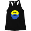 bearded smiley face Racerback Tank