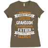 Super Cool Grandson Of A Freaking Awesome Father Ladies Fitted T-Shirt