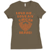 love me love my ginger beard Ladies Fitted T-Shirt