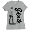 skate Ladies Fitted T-Shirt