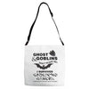 ghost &amp; goblins don't scare me! i survived carcionid cancer please sup Adjustable Strap Totes