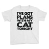 plans with my cats tonight Youth Tee